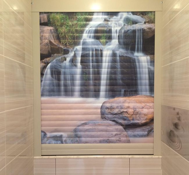 Фотопечать рольставни Наружные Рольставни